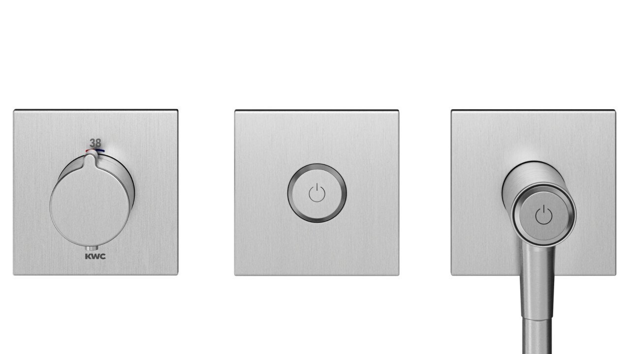 KWC HOMEBOX − Thermostat 2 sorties Choice brushed steel
