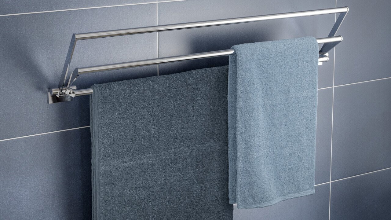 Porte-serviettes multiple de la ligne Chic pour plusieurs grands draps de bain